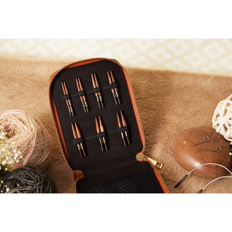 KnitPro Ginger Knitting Needles Set - Interchangeable Mini Needles, 2