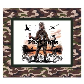 Unbranded 20oz Sublimation Tumbler Wrap Hunt Like A Girl Ready To Press Heat Transfer