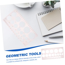 COHEALI 2sets Painting Templates Circle Drawing Tool Geometric Drawing Stencils for School DIY Projects 6pcs*2