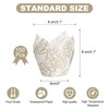 sourcing map 150 Pcs Tulip Baking Cups Cupcake Muffins Liners