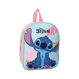 mybagstory - Children's Backpack Girls Pink Stitch - Children - School - Nursery - Nursery - Crib - School Bag Girls - Size 29 cm - Adjustable Straps - Gift Idea, Stitch - Pink, Enfant, Stitch - Pink