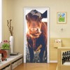 Modern Art Cow Door Mural Sticker, Peel and Stick Vinyl
