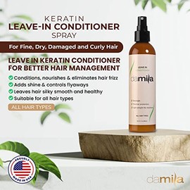 Keratin Leave In Conditioner - Repairs and Provides Thermal and Heat Protection for hair, Keratin Conditioner (8.11 Oz)                               