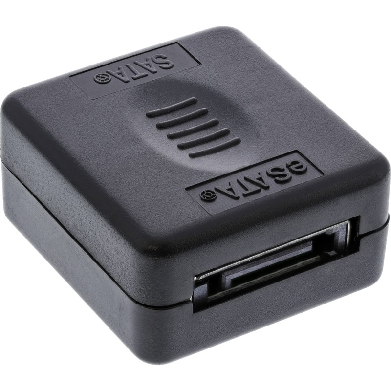 InLine Adaptor, InLine, eSATA female to SATA female black 1