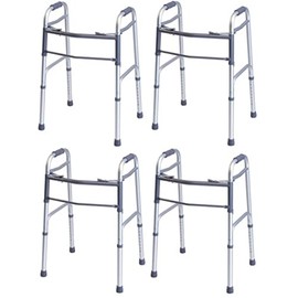 Lumex Everyday Dual Release Walker, Adult, Aluminum, Medical Supplies and Equipment, Pack of 4, 716070A-4