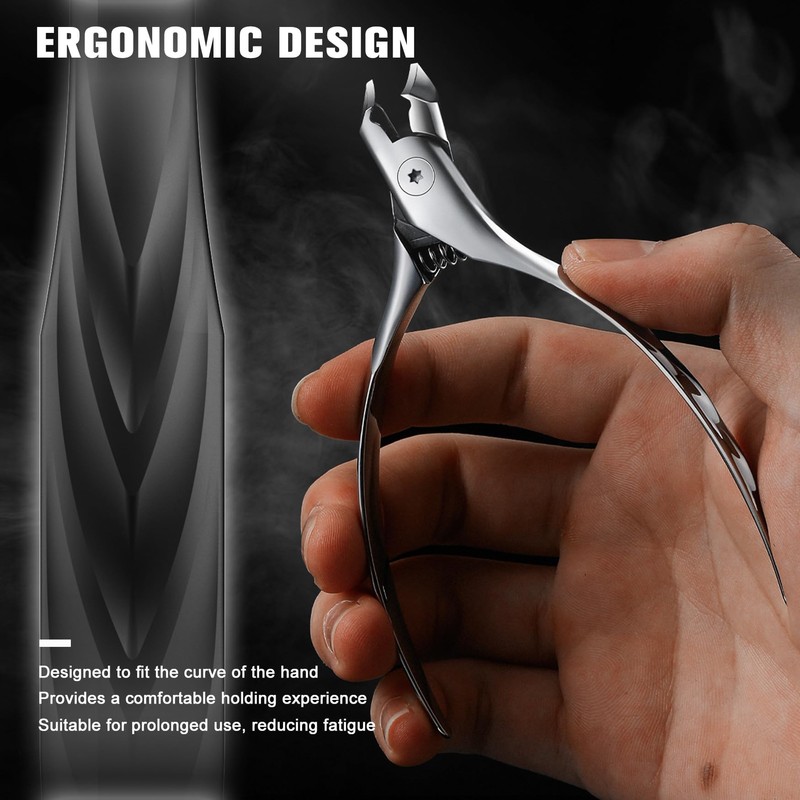 FERYES Wide Jaw Thick Toenail Clippers Thick Toenails - Precision