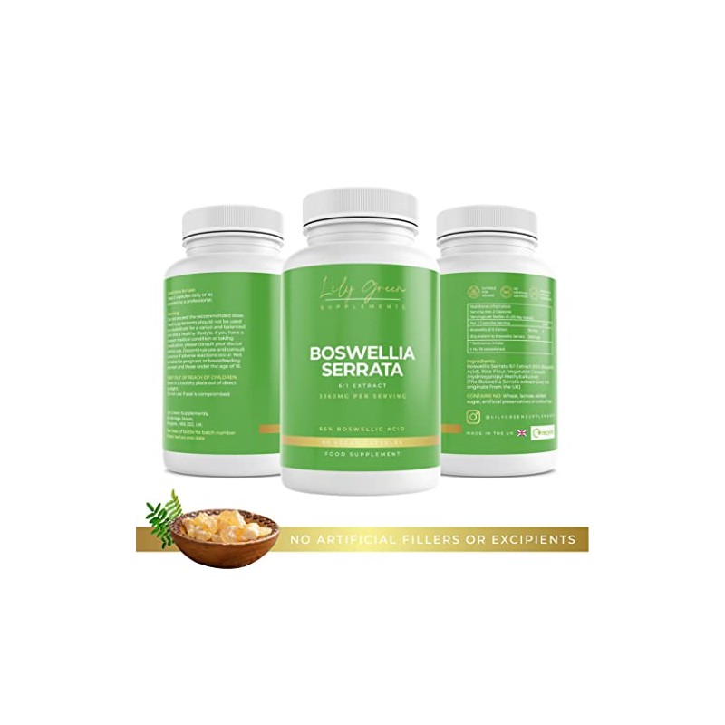 Lily Green | Boswellia Serrata 3360mg per Serving | 90