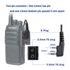 TIDRADIO Walkie Talkie Earpiece with Mic (Includes Earmolds and Ear