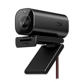 HyperX Vision S - Cámara Web, grabación de Video 4K a 30 fps, Campo de visión de 90°, Enfoque automático Sensible, Cable Hyperflex, Cuerpo de Aluminio