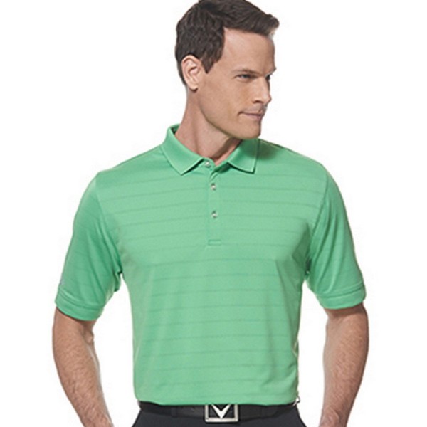 Callaway Men's Basic Short Sleeve Opti-Vent Open Mesh Polo Golf Shirt , Vibrant Green, 3X-Large