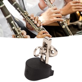 Adjustable Oboe Foot Rest Buffet Clarinet Thumb Rest With Strap Hook, Clarinet Thumb Rest Wear-resistant Clarinet Foot Rest With Rubber Cushion for Woodwind Instruments