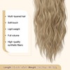 FESHFEN Ponytail Extensions, Drawstring Ponytails Hair Extension Blonde & Ash