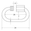 aiai Stainless Steel Catch 15-709 3mm