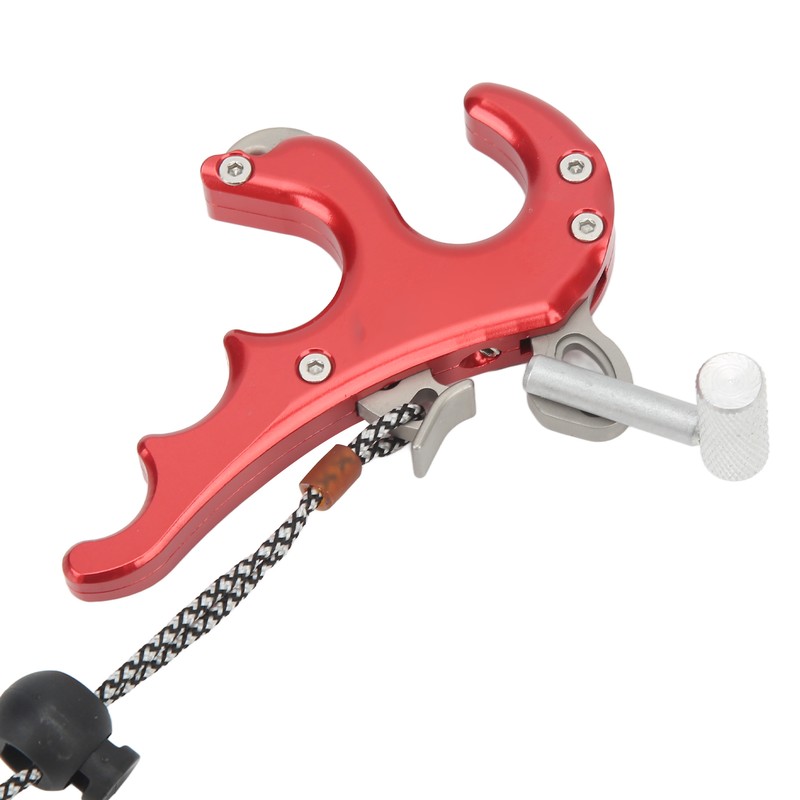 4 Finger Archery Release Aid Grip Aluminum Alloy Compound Bow