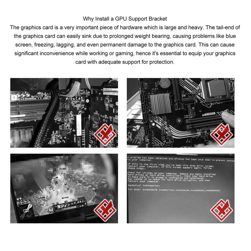 ARGB GPU Support Bracket 5V 3Pin Addressable Magnetic Anti Sag