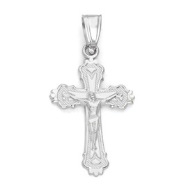 925 Sterling Silver Crucifix Pendant - Detailed Jesus on the Cross, Religious Christian Jewelry, Ideal for Confirmation and Baptism Gifts (Pendant Only)