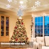 Christmas Tree Topper Projection Lamp Ornament Night Decorative Light for