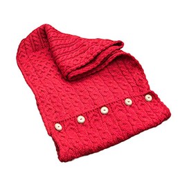Carraig Donn 100% Irish Merino Wool Snood with buttons