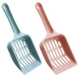 2 Stück Haustiere Schaufel für Katzenstreu, Katzenstreu Scooper, katzenklo Schaufel Plastikstreuschaufel Cat Litter Scoop für Haustier Katzen Hunde