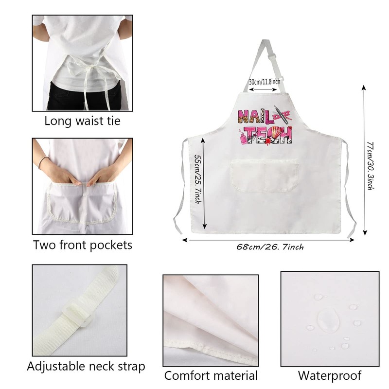 Nail Tech Apron With Pockets Nail Tech Gift Nail Salon