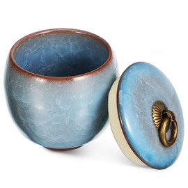 Small Pet Urn for Ashes Thoughtful Keepsake Memorial in Beautiful Ceramic Compact Urn for Dogs and Cats Easy Maintenance and Versatile Use