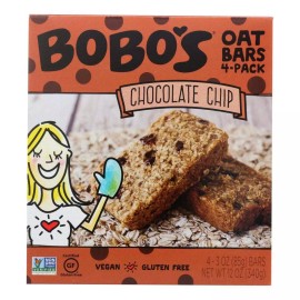 Bobo`s Oat Bars Bobo'S Oat Bars  Vegan Gluten Free Chocolate Chip Oat Bar   4 Pack