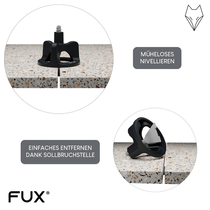 FUX Tile Levelling System 3 mm, Pack of 100 Thread