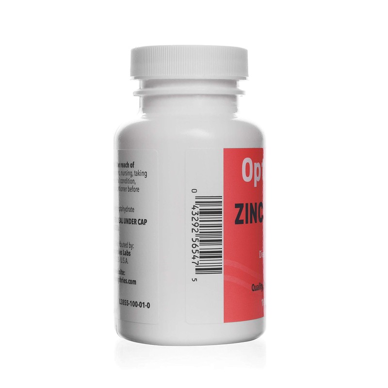 Zinc Sulfate 220 mg 100 Count Capsules | Dietary Supplement