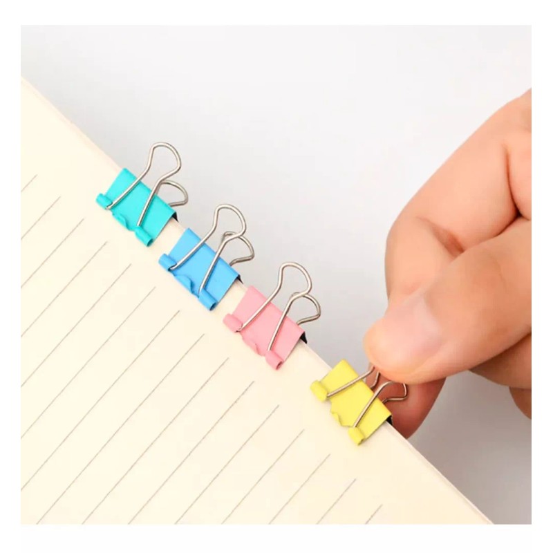 Lomarey 40 Clips Pinza Chico Papel Sujetador Organizadores Papeleria
