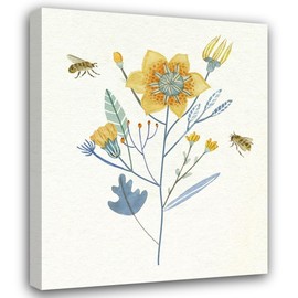 ArtDirect Honey Bees II 15x18 Gallery Wrapped Canvas Museum Art by Wang, Melissa