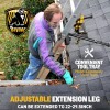 Bryner Ladder Stabilizer for Roof Gutter Ladder Standoff for Roof