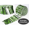 Soimoi 40Pcs Block Print Cotton Precut Fabrics For Quilting Craft