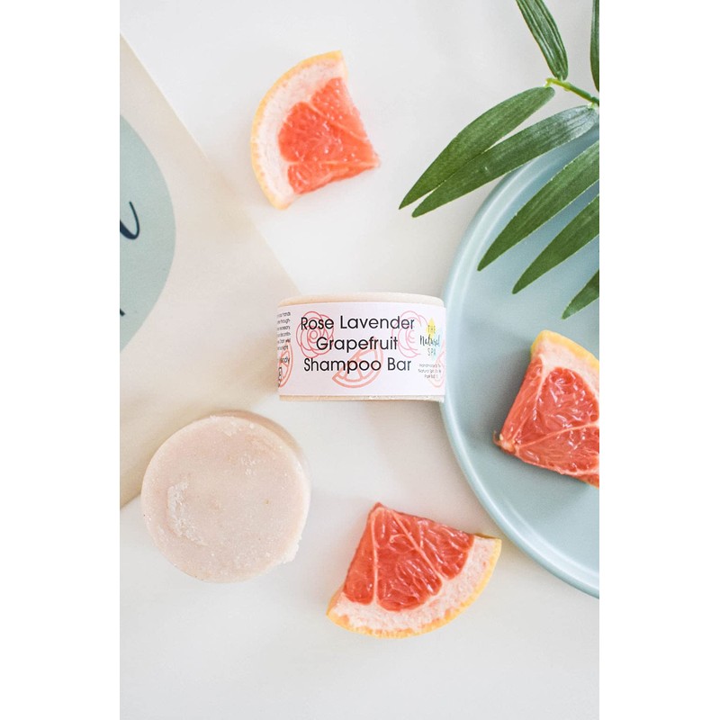 Lavender Rose Grapefruit Sha mpoo and Conditioner Bar set- Handmade