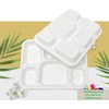 LARGE STRONG 6 Compartment Plates for LUNCH & DINNER Pack