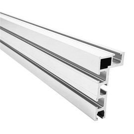 400mm 75 Type T-Track Miter Track, Aluminum Modified Bandsaw T Slot, DIY T Slot Bandsaw Jig Miter Track, Woodworking Table Saw Mini T Track Rail for Fence Fixture(Silver)