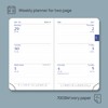 POPRUN 2026 Pocket Weekly Planner (Super Mini Size 3'' x