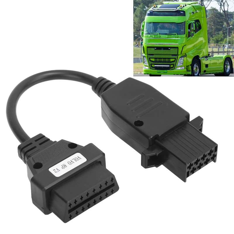 30cm Car OBD2 Diagnostic Cable Adapter 8PIN to 16PIN Plastic