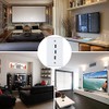 Halokny HDMI USB 3.0 Wall Plate - 3 Port Outlet