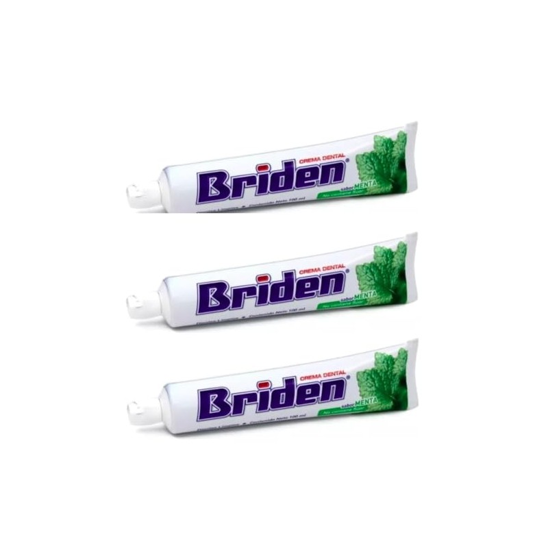 CREMA DENTAL SIN FLÚOR BRIDEN PAQ.3 PIEZAS DE 100 ML