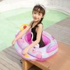 Baby Pool Float with Safety Seat Steering Wheel Cartoon Inflatable