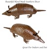 Urbalabs Metal Yard Art Springy Metal Armadillo Figure Texas Western