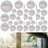 39 Round Prism Window Stickers, Sun Catcher Bird Anti Collision