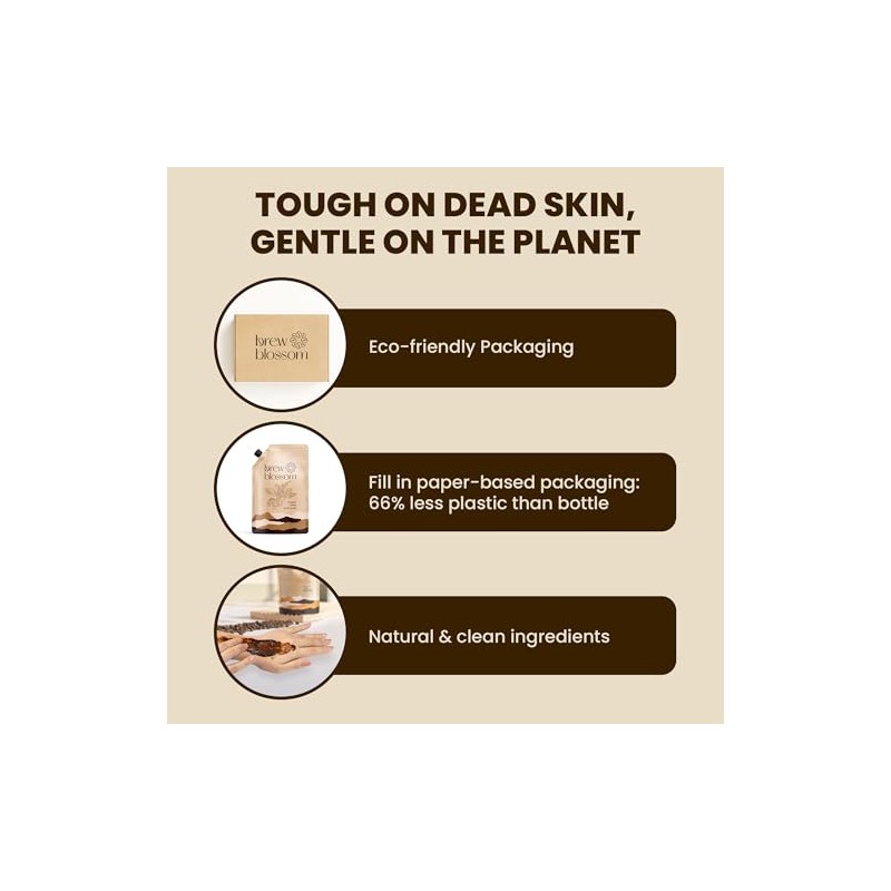 Exfoliante Corporal de Café Orgánico Brew Blossom Organic Coffee Body