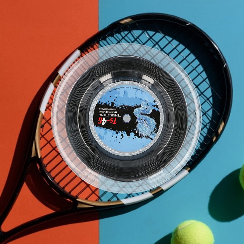 SUNGOOYUE Tennis Racquet String, 200m Polyester Tennis String Reel for