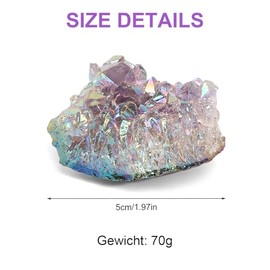 DELAESI Amethyst Druse Amethyst Stein Unregelm??ige Kristalle Druse Amethyst Kristalle Natrliche Kristalle Heilsteine fr Deko ca.70g