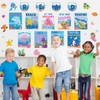 JarThenaAMCS 35Pcs Under The Sea Reading Classroom Bulletin Board Decorations