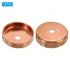 PATIKIL 3 Pieces 35 mm Copper End Cap Pipe Fitting