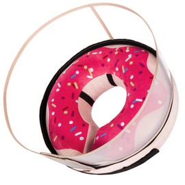 CNEO Inflatable Dog Cone Collar with Detachable Enhanced Anti-Licking Shield, Soft Neck Donut Collar for Dogs After Surgery, Adjustable Dog Cone Alternative for Large Medium Small Dogs & Cats