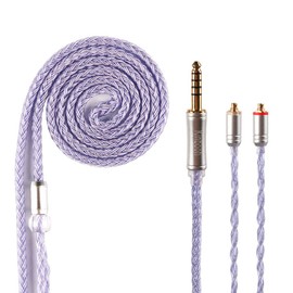 Kinboofi 16 Core Silver Plated Copper Earphone Cable, Detachable Replacement Earphone Cable HiFi Extension Cord for Shure SE846 SE535 SE215 TINHIFI T2 T3 T2 Plus T4 P1(MMCX 4.4mm)