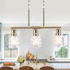 FRIXCHUR Kitchen Island Lighting, 3-Lights Dining Room Light Fixtures Over